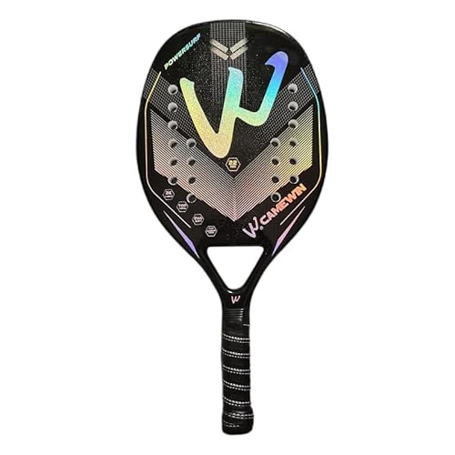 Raquete de Beach Tennis Profissional de Fibra de Carbono 3K Camewin e Bolsa porta-raquete