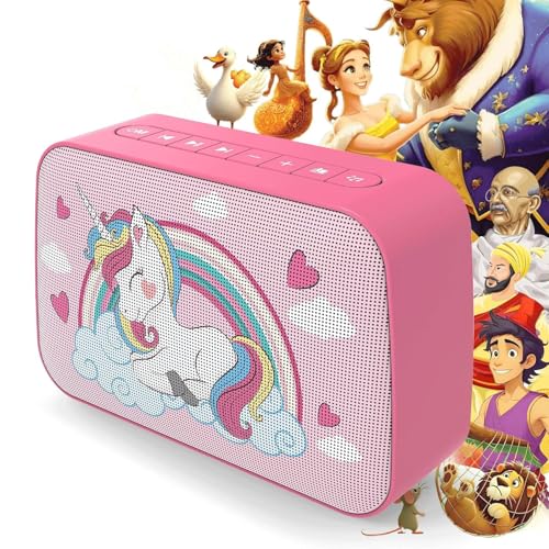 Image of TARBULL SuperBuddy Kids Screen Free Audio Speaker, 550+ Stories, Rhymes & Mantras Preloaded, Musical Toy with Content Upgrade & Bluetooth, Birthday Gift for Boys & Girls 3 to 10 Years (Unicorn)