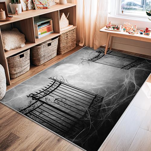 Tapis d'Halloween avec envers antidérapant et textile doux