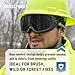 Sellstrom Odyssey II Wildland Fire Safety Goggles - Anti-Fog, Anti-Scratch Eye Protection Goggles for Men & Women - FR Strap, fits over Glasses, ANSI Z87.1