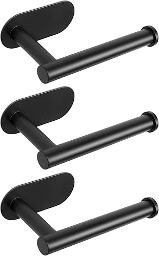 Miniatura 15 de NearMoon Soporte de papel higiénico autoadhesivo, Premium SUS304 de acero inoxidable engrosado, resistente a la oxidación, sin necesidad de taladrar