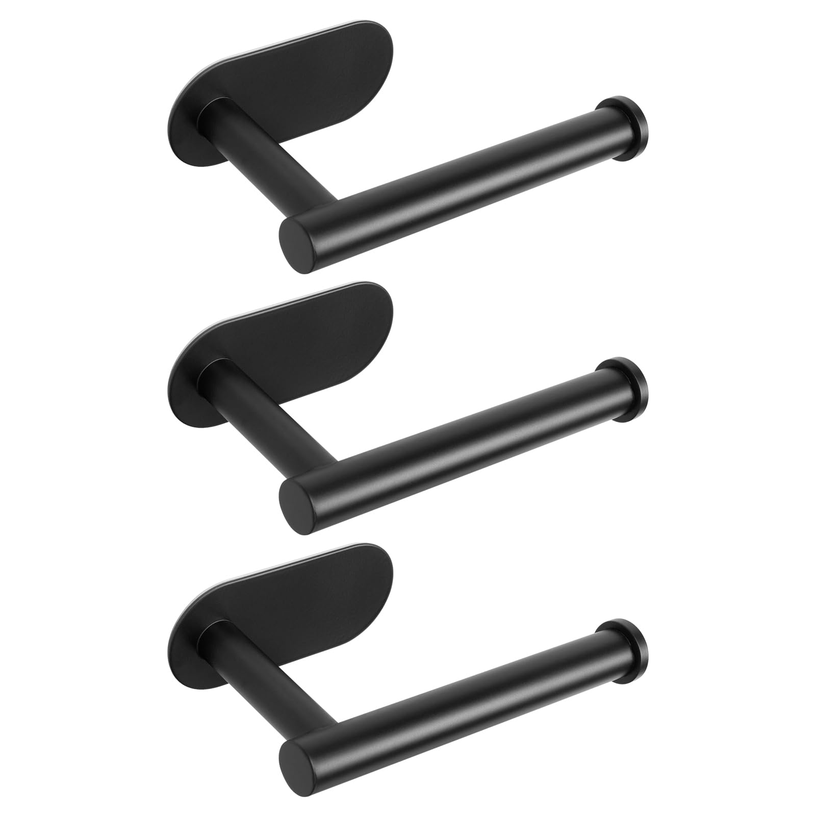 NearMoon Toilet Paper Holder Self Adhesive, Premium Thicken SUS304 Stainless Steel Rustproof Adhesive Toilet Roll Holder no Drilling for Bathroom, Kitchen, Washroom (1 Pack, Brushed Nickel) — Amazon image 13
