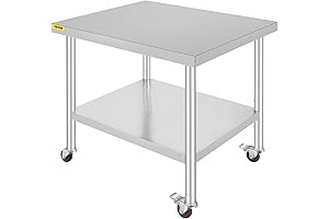 Vevor 30x36 Inch Stainless Steel Work Table for Small Kitchens