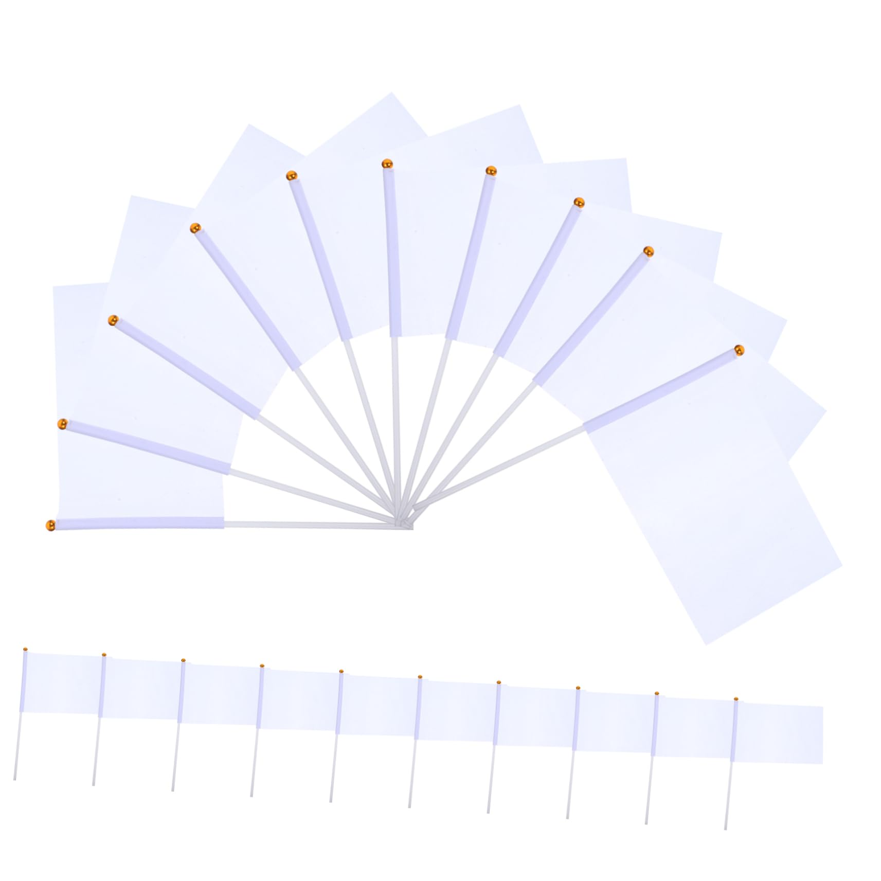 Garneck Racing Banner 20pcs Referee Flags Hand-cranked Waving Flags for Car Racing Football Support Events Lightweight Design