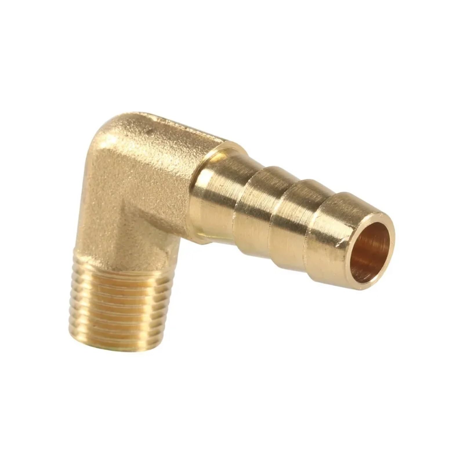 Tazyyzuu Men's One Color Elbow 90 Degree 1/8" 1/4" 3/8" 1/2" 3/4" Npt Brass Hose Barb Pipe Fitting Connector Adapter Water Gas Oil(3L4 Npt To 3L4 Inch)