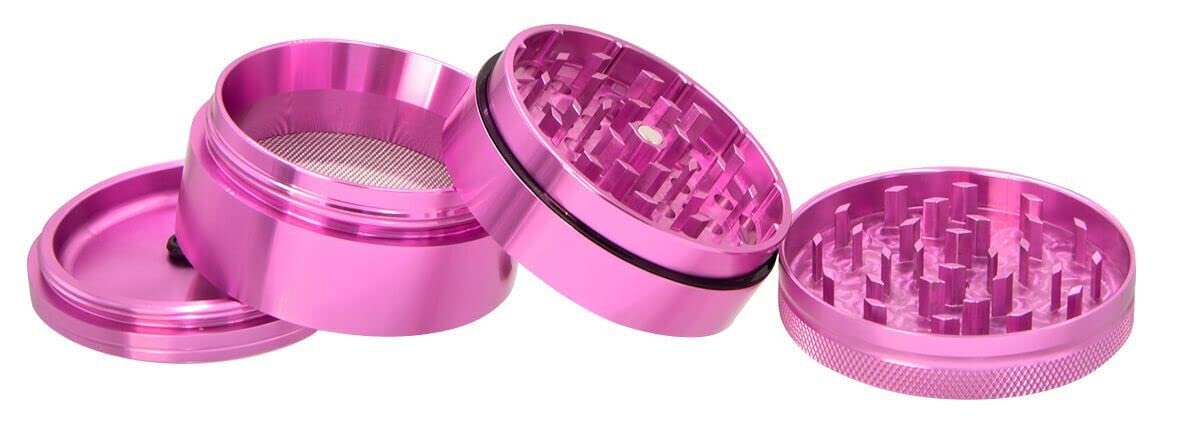 ELEMENTS 20564 - Grinder-Pink-61 mm, 4 pezzi, in alluminio