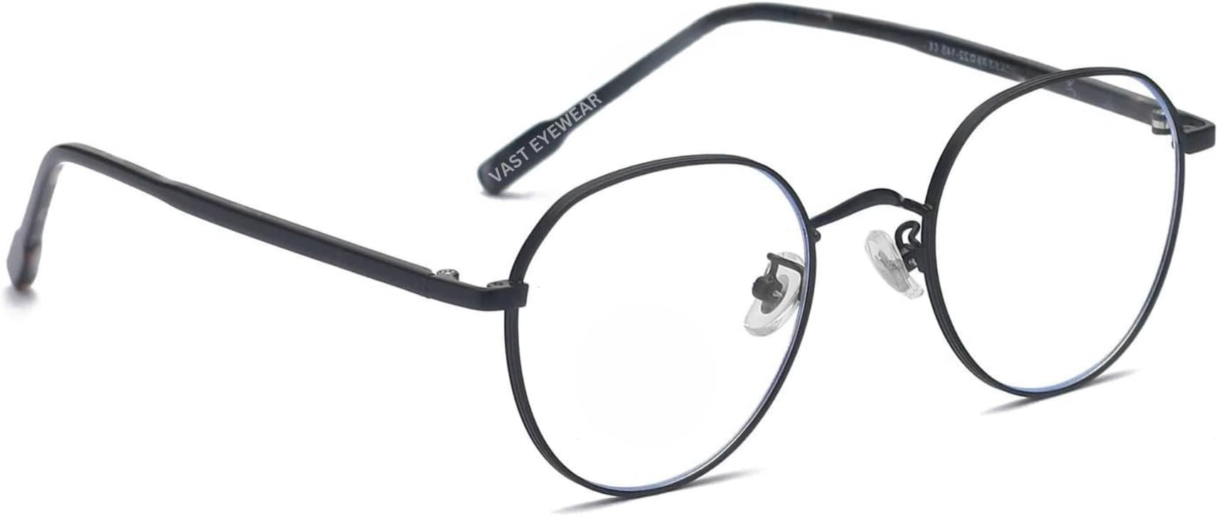 Vast® Blue Cut Computer Glasses for Eye Protection | Zero Power, Anti Glare & Blue Light Filter Glasses | UV Protection Specs for Men & Women |Metal Frames & CR39 Blue Cut Lens (Blue)
