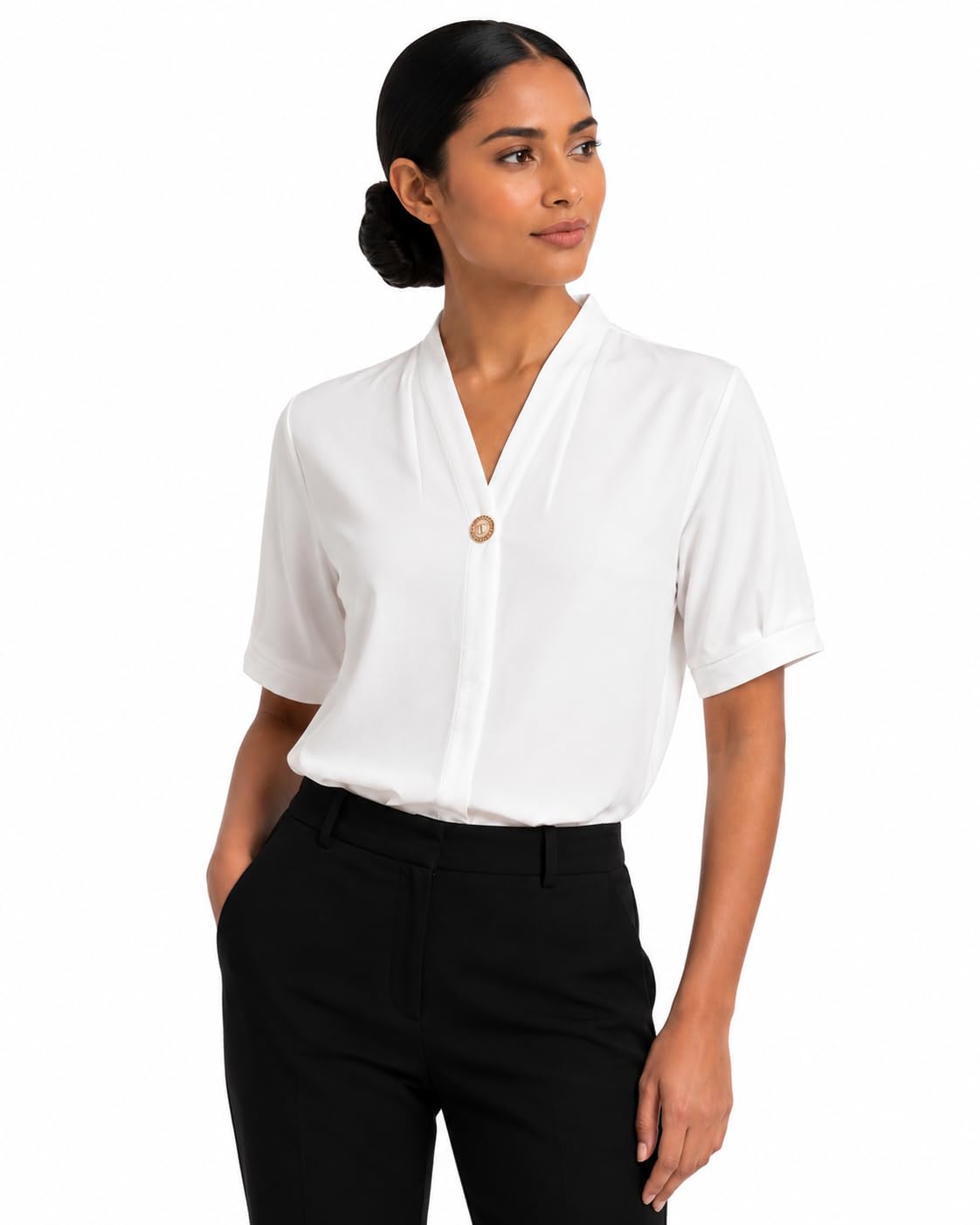 Pearl Gilded V Top for Women, Freesize Casual Wear Regular Fit Stylish & Trendy Comfortable Top - Multicolor-image-25