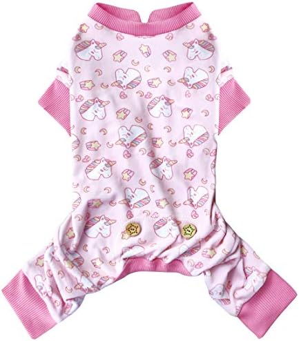KYEESE Dog Pajamas for Large Dogs Unicorn Soft Material Stretchable Dog Pajamas Onesie Pet Pjs for Fall Winter