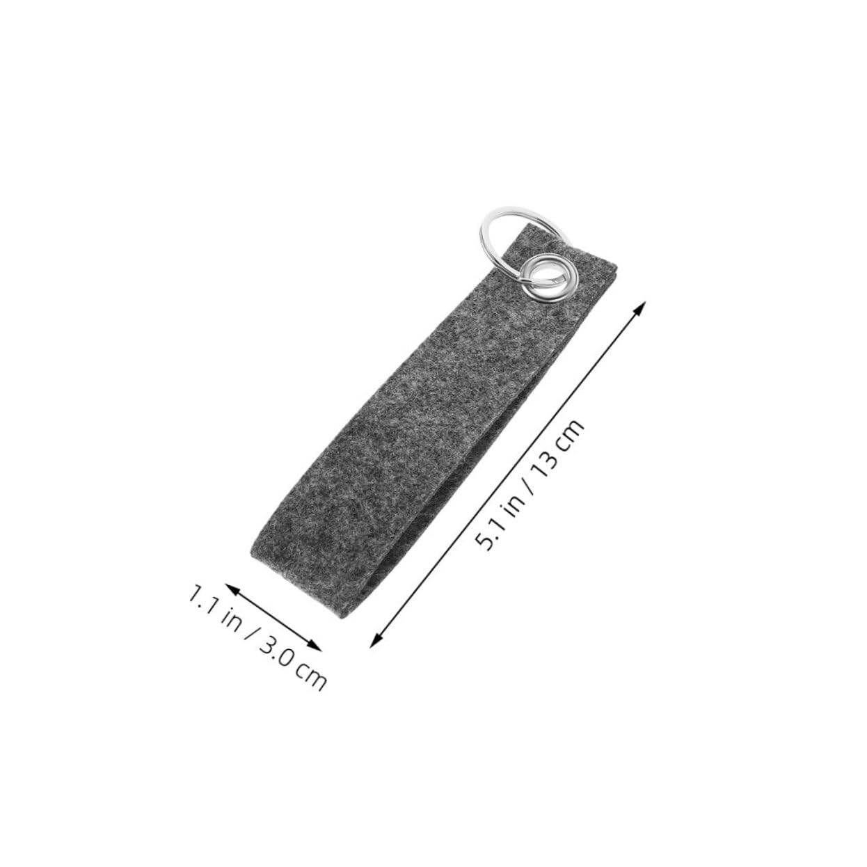 Filz Schlüsselanhänger aus Filz mit Metallring 100 Stück Selbstgemacht Zubehör Schlichtes Design für Alltag und Besondere Anlässe