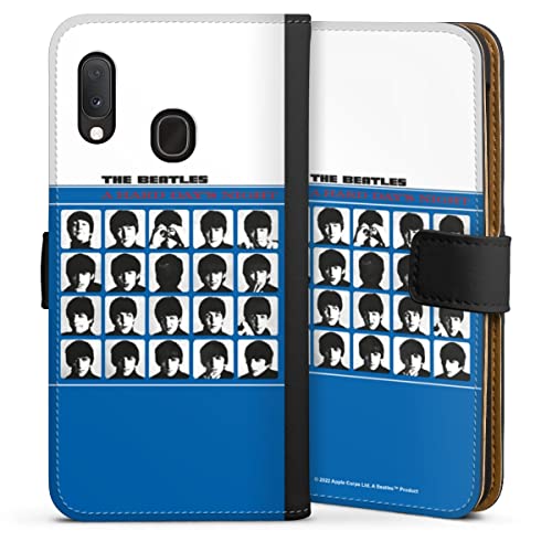 DeinDesign Etui Compatible avec Samsung Galaxy A20e Etui Folio Etui magnetique A Hard Day’s Night Musique The Beatles - Les Beatles, Paul McCartney, John Lennon, RIngo Starr, George Harrison DeinDesign Etui Compatible avec Samsung Galaxy A20e Etui Folio Etui magnetique A Hard Day's Night Musique The Beatles