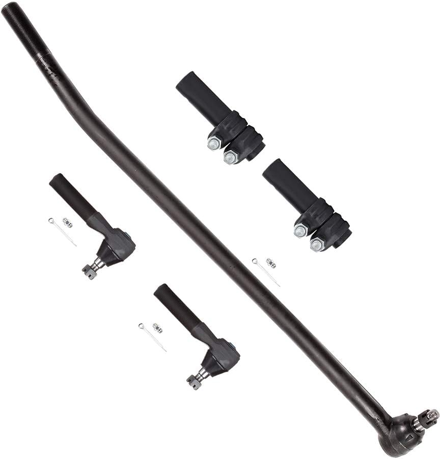 SCITOO 5pcs Suspension Kit Fit 1992-1997 For Ford for F-350 - Inner Center Link, Outer Tie Rod End, Adjusting Sleeve