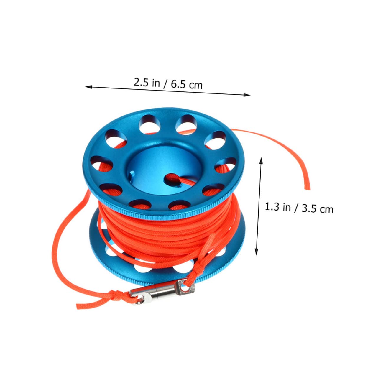 UKCOCO 1Set Professional Scuba Diving Spool Reel Durable Diving Tool with Sturdy Snap Clip Smooth Surface and for Underwater Exploration and Safety