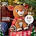 KIDS PREFERRED Santa Claus Rudolph The Red-Nosed Reindeer Musical Stuffed Animal, Baby's First Christmas Plush, 8 Inches