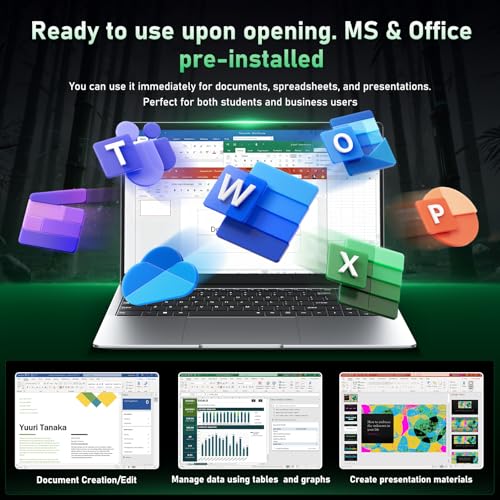 Image of Laptop Computer 15.6 inch Win11 Pro Laptops 4425Y Processor, 8GB RAM 256GB SSD,Ms Office 365,100% sRGB Screen, Notebook,Dual Band WiFi5 BT5.0,USB-A,HDMI,FHD 1920 * 1080 Display (Black)