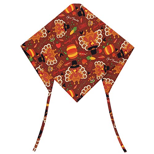 Thanksgiving Dog Bandana Fall Autumn Reversible Triangle Bibs Scarf Accessories For Dogs Cats Pets #TOP2