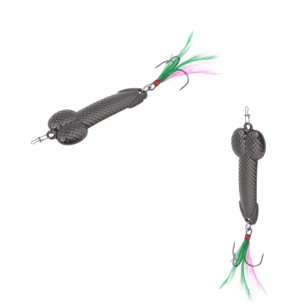 Dolity 2Pcs Dick Spoon Fishing Lures Penis Fishing Lures Tackle Pike VIB Fish Baits Crankbait Sports, Fitness & Outdoors