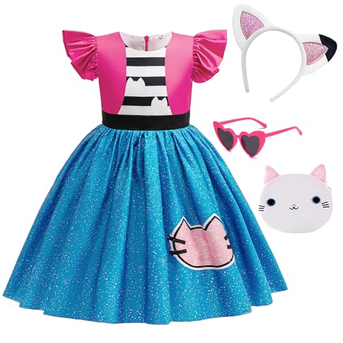 Disfraz de Gato Princesa para Niñas 3-8 años miniatura 1