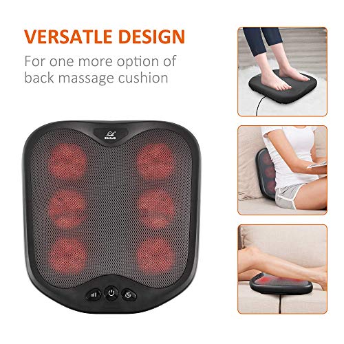 Snailax Shiatsu Air Compression Back Massager Foot Machine Bundle | Massage Chair Spot Massage For Neck And Back, Vibration Massage Seat Cushion #TOP2