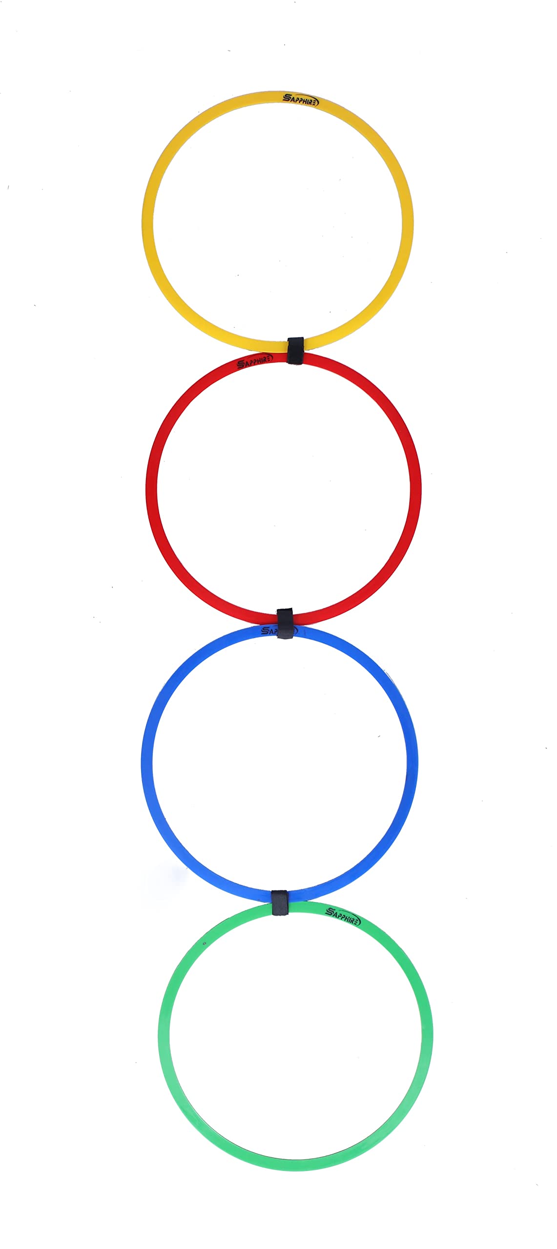Sapphire Plastic Agility Ring Ladder, Set of 12/Plastic Agility Speed Ring Ladder with Bag Set of 12 Rings Multi-Color Carrying Bag for Exercise Fitness Training (B0857JTJ17) Amazon Price History, Amazon Price Tracker