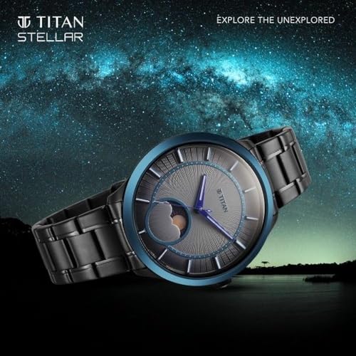 Image of Titan Caleum Sun Moon Phase in Frost Grey - Stellar Edition