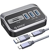ORICO USB 3.0 Hub with Card Reader [5Gbps], 3 Port USB Hub with 1.64Ft USB-C Cable and USB-A Adap...