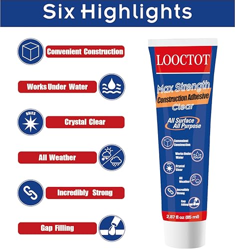 Looctot L01 Max Strength Clear Construction Adhesive thumb #3