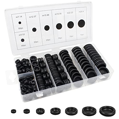 EASYEAH 170 Pcs Rubber Grommets