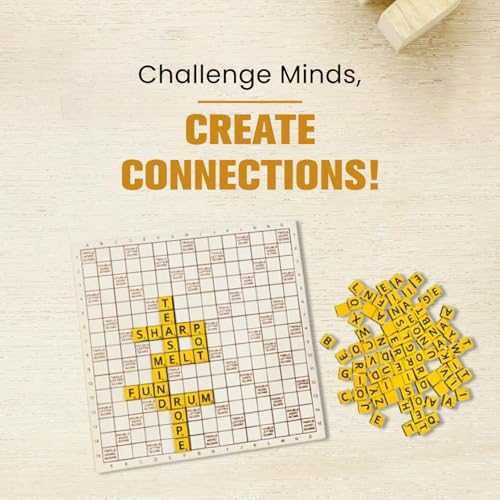 Image of Braintastic Word Lord Scrabble Game for 2-4 Players, Educational Word Building and Vocabulary Learning for Kids & Adults, Perfect for Home & Travel