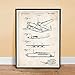 Steves Poster Store 1944 Howard Hughes XF-11 Airplane Design Patent Print Unframed (5 x 7)