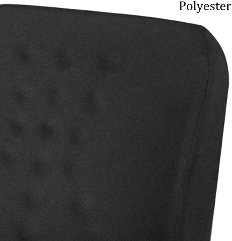 Black Polyester Backrest Office Chair Lumbar Support Car Pad