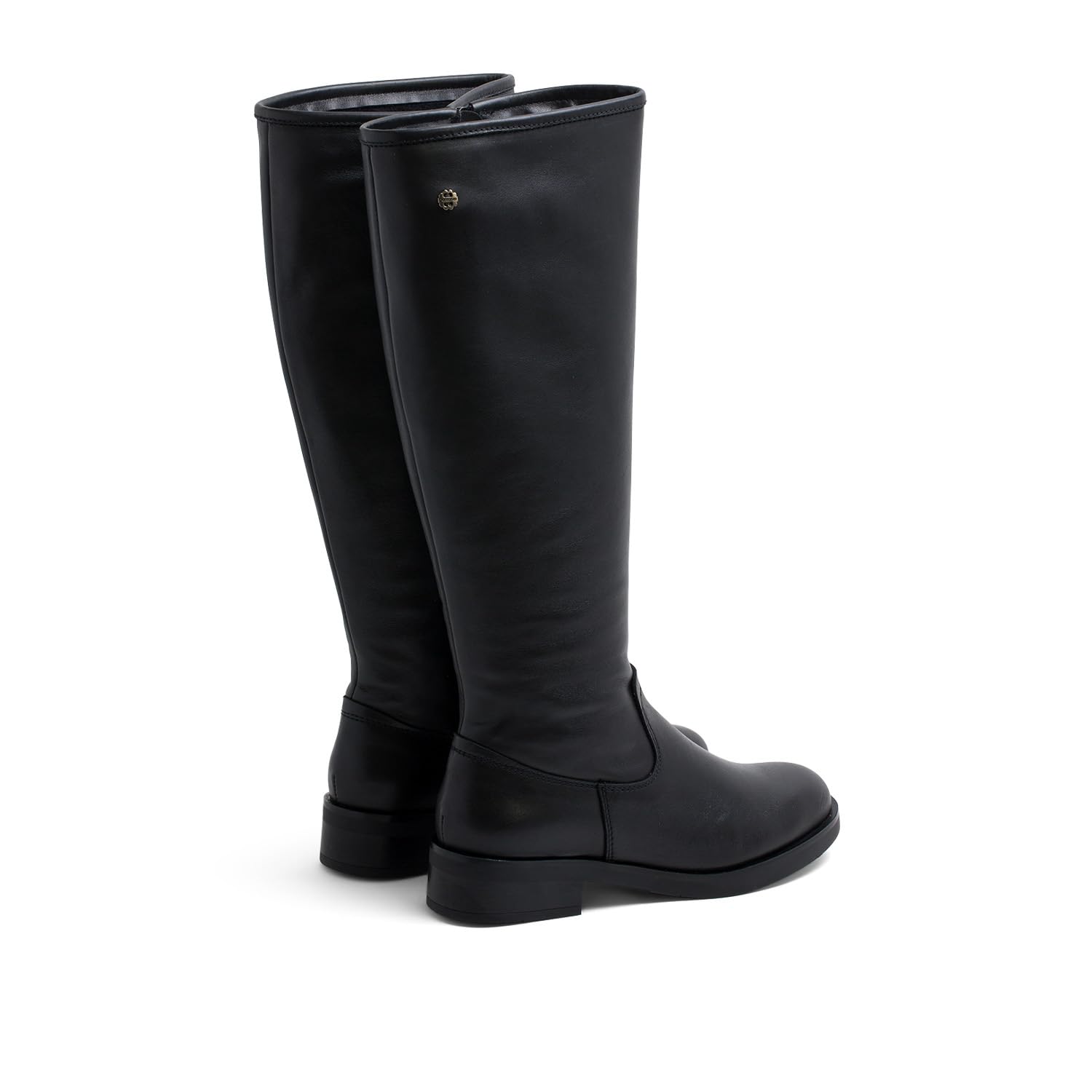 Porronet Botas altas de piel con cremallera belén Mujer | Piel auténtica, tacón de 3,5 cm, cierre de cremallera, suela antideslizante, hechas a mano en España, para invierno