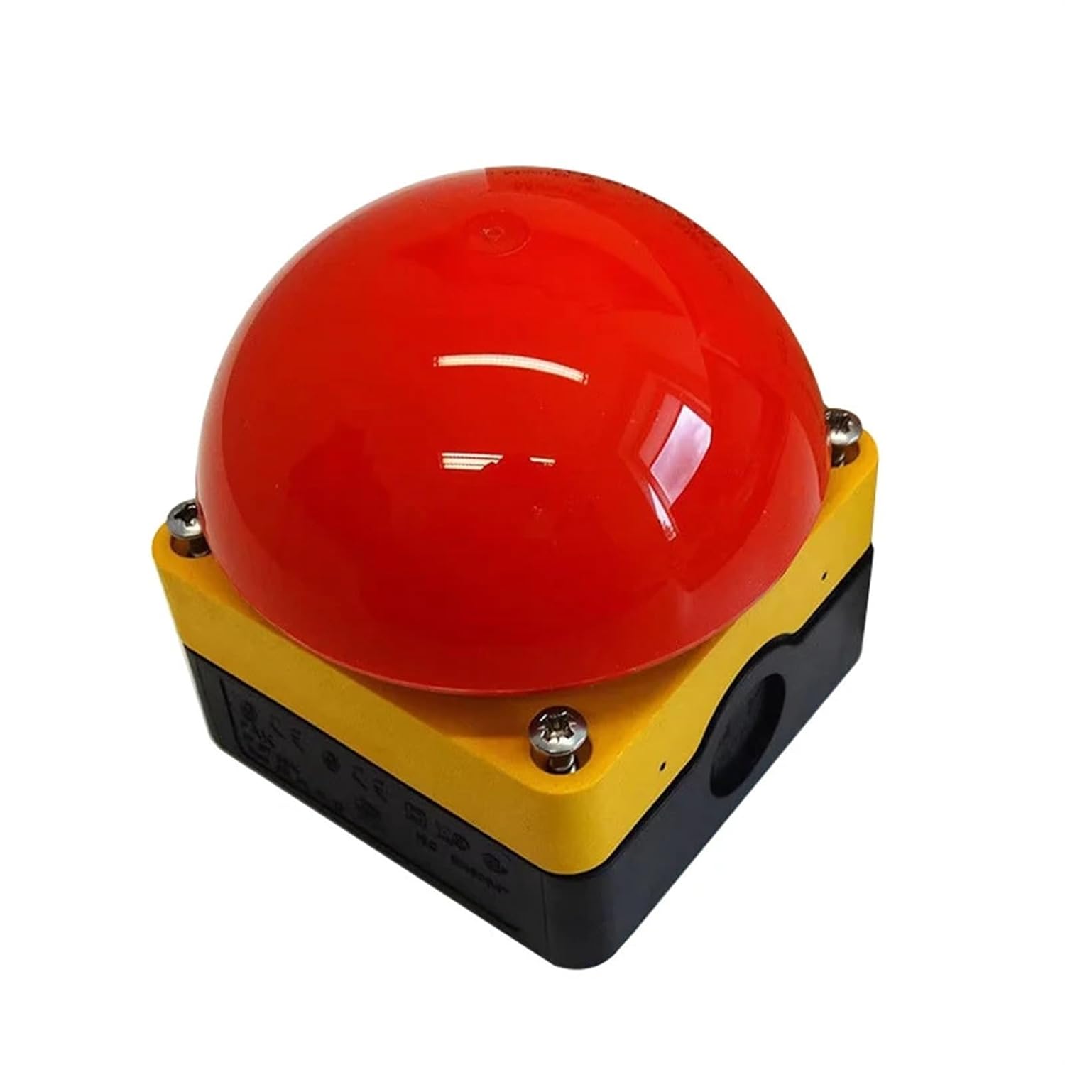Pedal Switch IP65 Watproof Responder Switch AC/DC Emergency Stop Button Handle Foot Push Self Reset Locked Start Contactor NO/NC(Red Self-Locking,1 PCS_1NC) Controls Switches