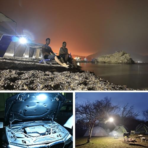 Image of IODOO 16500mAh 3000LM 3000K 6000K Flashlight Portable LED Camping Lantern Rechargeable Light 60W with Magnet IP65 Waterproof Tent Light Power Failure