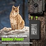 DIDIMETA-10000mAh-Lithium-Battery-Pack-Rechargeable-Battery-Pack-for-GardePro-Trail-Camera-E6P-E6PCF-E8P-E8PWF-X60P-X60PMB