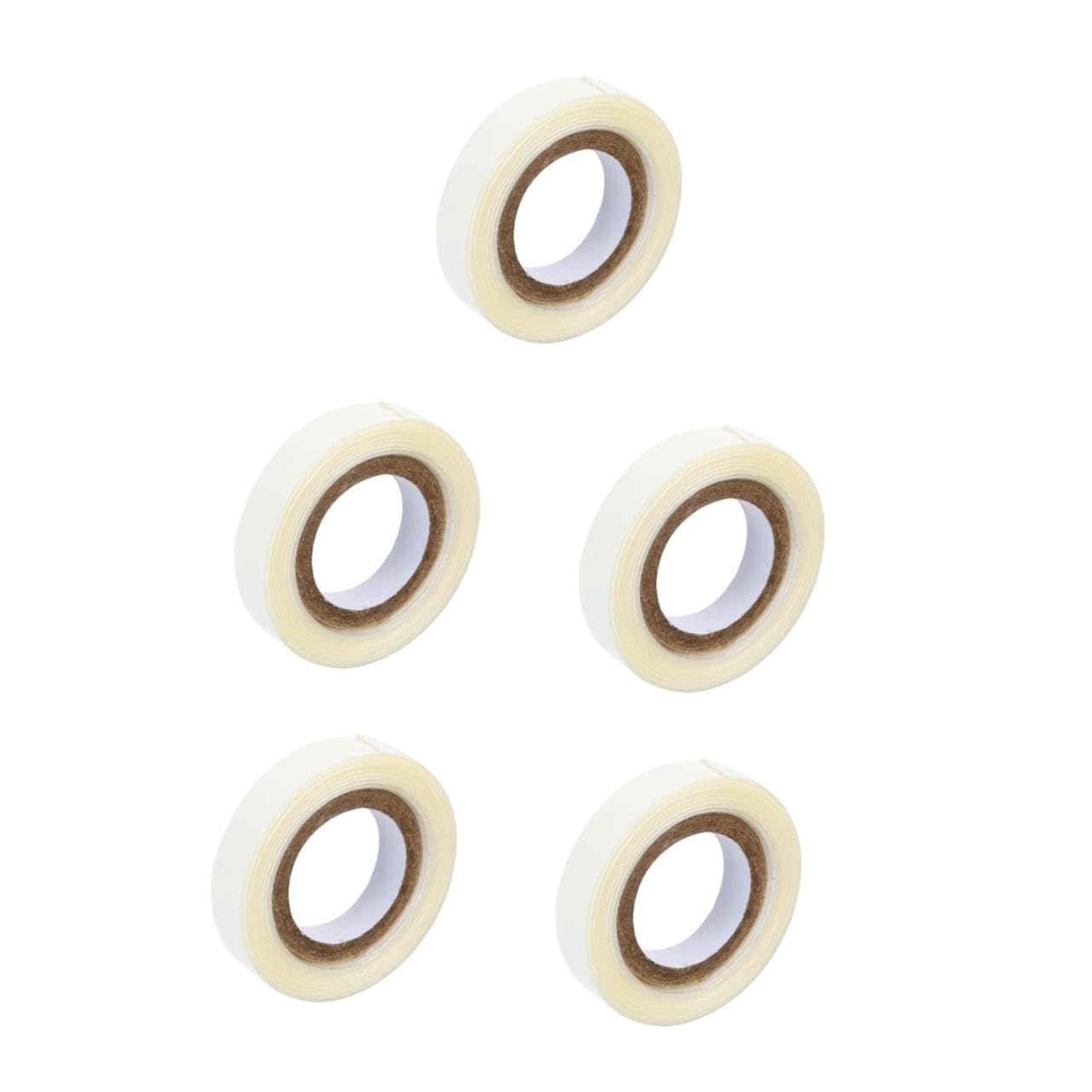 Healeved 5rollos Cinta Adhesiva Doble Cara Para Pelucas y Extensiones De Cabello Yards Fina y Ligera Fija Seguridad y Discreción Para Diversos Estilos De Peinados