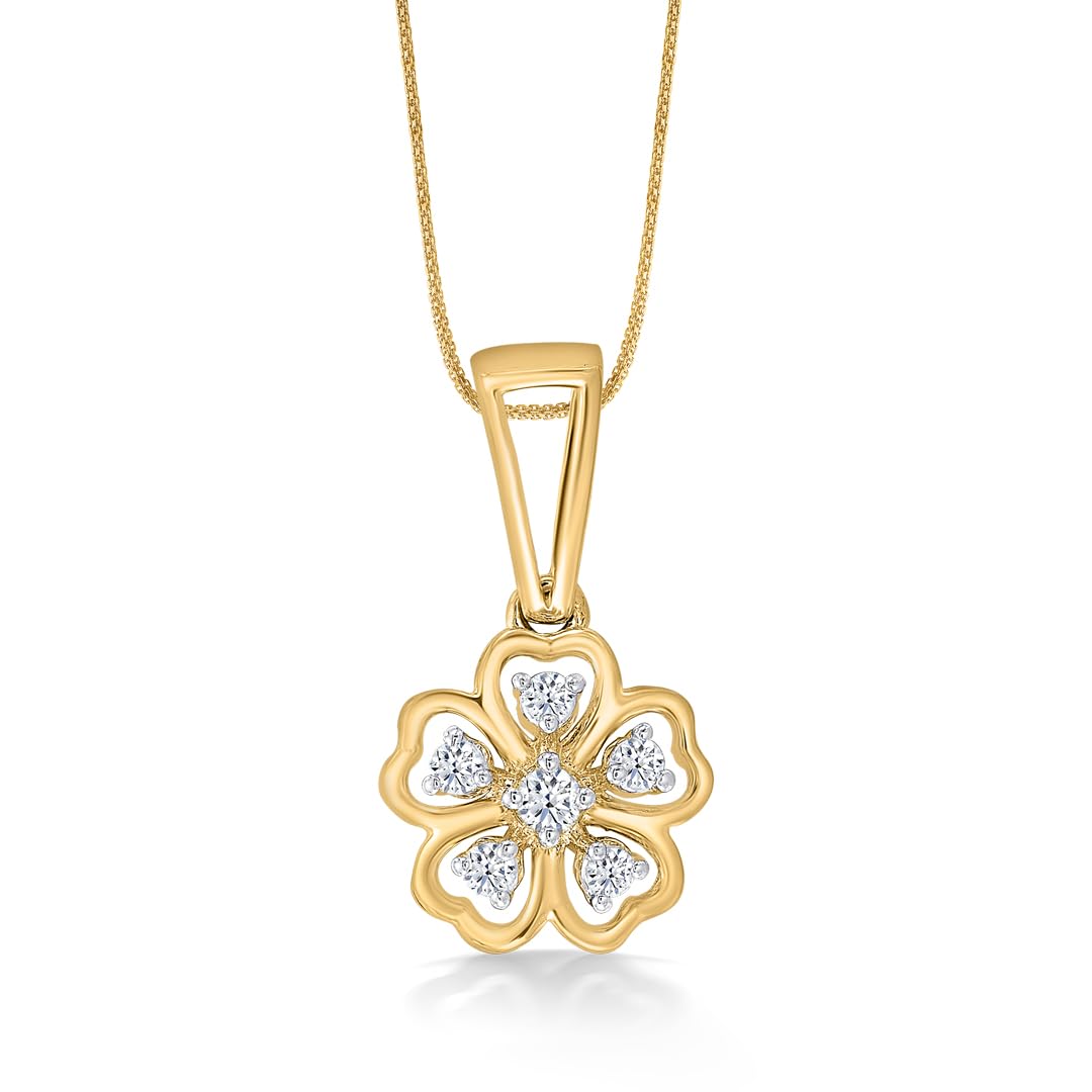 P.N.Gadgil Jewellers 14 Karat Yellow Gold & Diamond Pendant for Women IJPCX02058XX IJ-SI-image-9