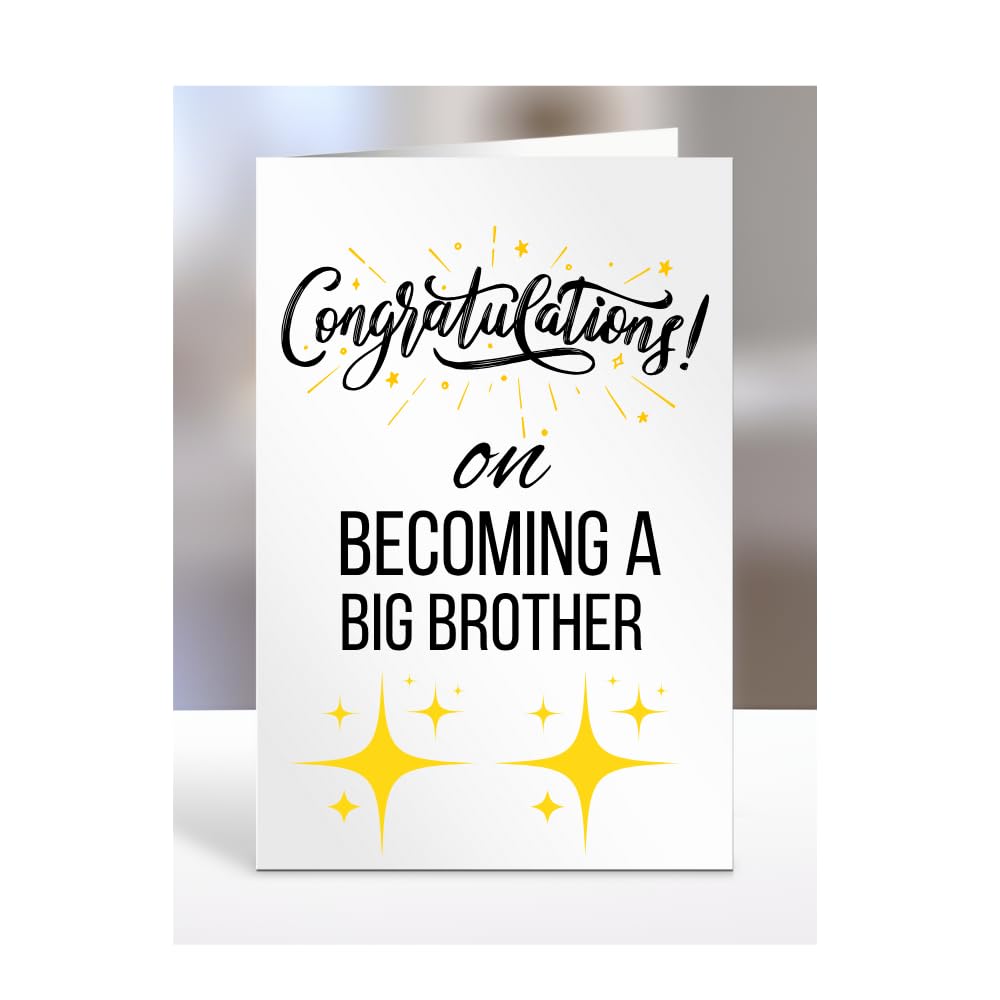 Congratulations on becoming a Big Brother card, Gifts for Men, Women, Presents for Christmas, A5-79_18