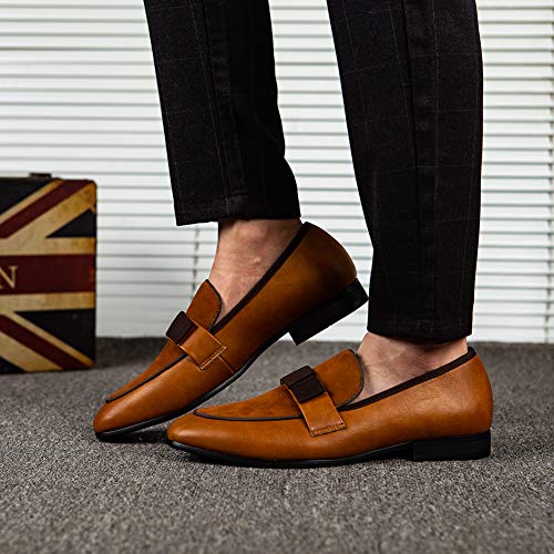 Image of JITAI Men's Lindford Moc Toe Bit Slip-on Penny Loafer Party Shoes