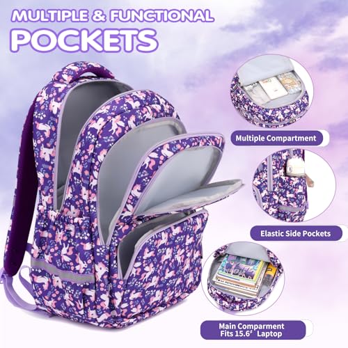 School Backpack Kids Set Middle Elementary Preschool with Lunch Bag & Pencil Case Bookbags for Boys Girls2