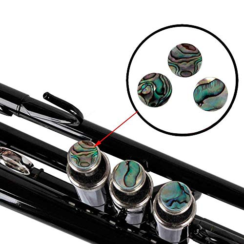 Lheng Inlay Abalone shell Trumpet Finger Buttons Brass Instrument Parts 3Pcs