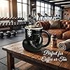 Bibykivn Tazza Boxe 200ml, Tazza Guantone Strane Uomo, Originale Tazzina Caffe Divertente in Inserto in Acciaio Inox, Regalo Divertente per Uomini, Appassionati di Sport, per Caffè, Tè (Nero)