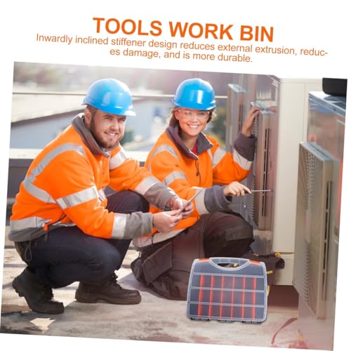 Boîte à composants transparente avec compartiments modulaires pour l'atelier - 8