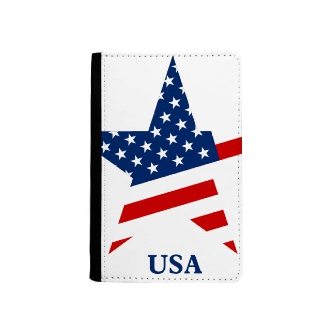 Portefeuille de voyage drapeau USA en cuir avec blocage RFID