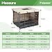 Peipaws Dog Crate Cover 30 Inch - Three Doors Waterproof Dog Kennel Cover, 600D Oxford Fabric Cage Covers with a Water Bottle Nozzle, Allowing Dogs to Drink Water at Any Time. Beige (Cover Only)