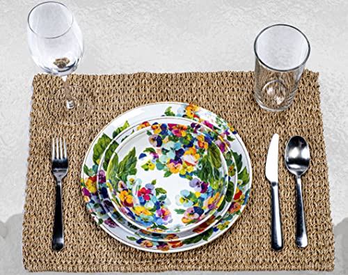 Prepara 12 Piece Melamine Dinnerware Set, Tropical #TOP4