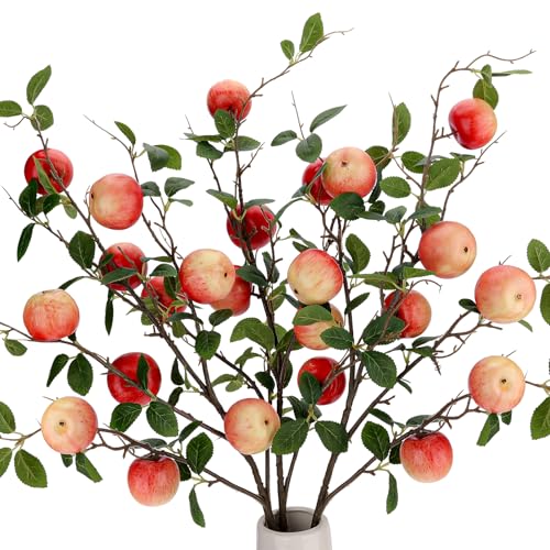 Gresorth Realistic Fake Apple Bouquet Decoration...