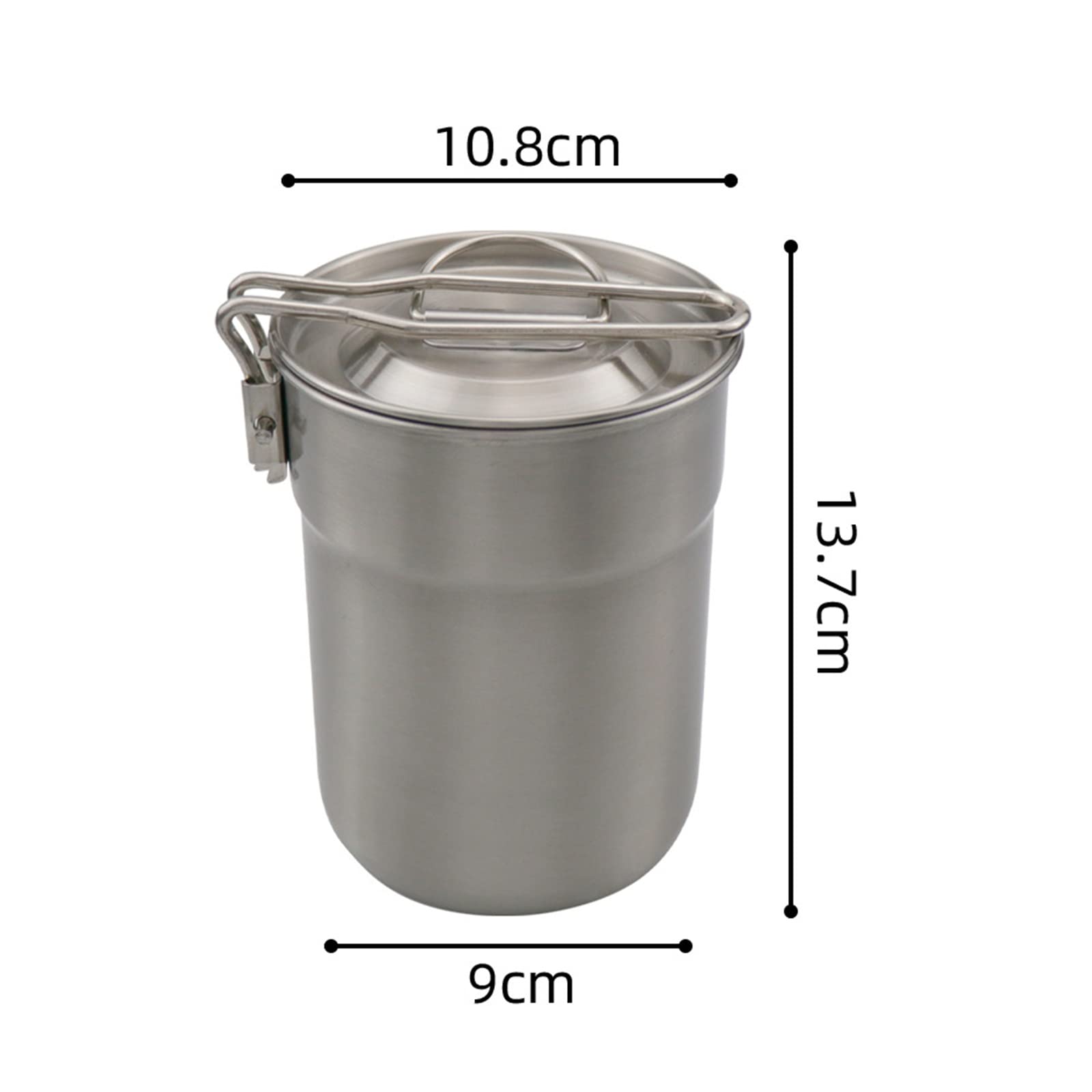 MRKU Titan Tasse Ultraleicht Tragbare 1L Outdoor Topf Mit Deckel Camping
