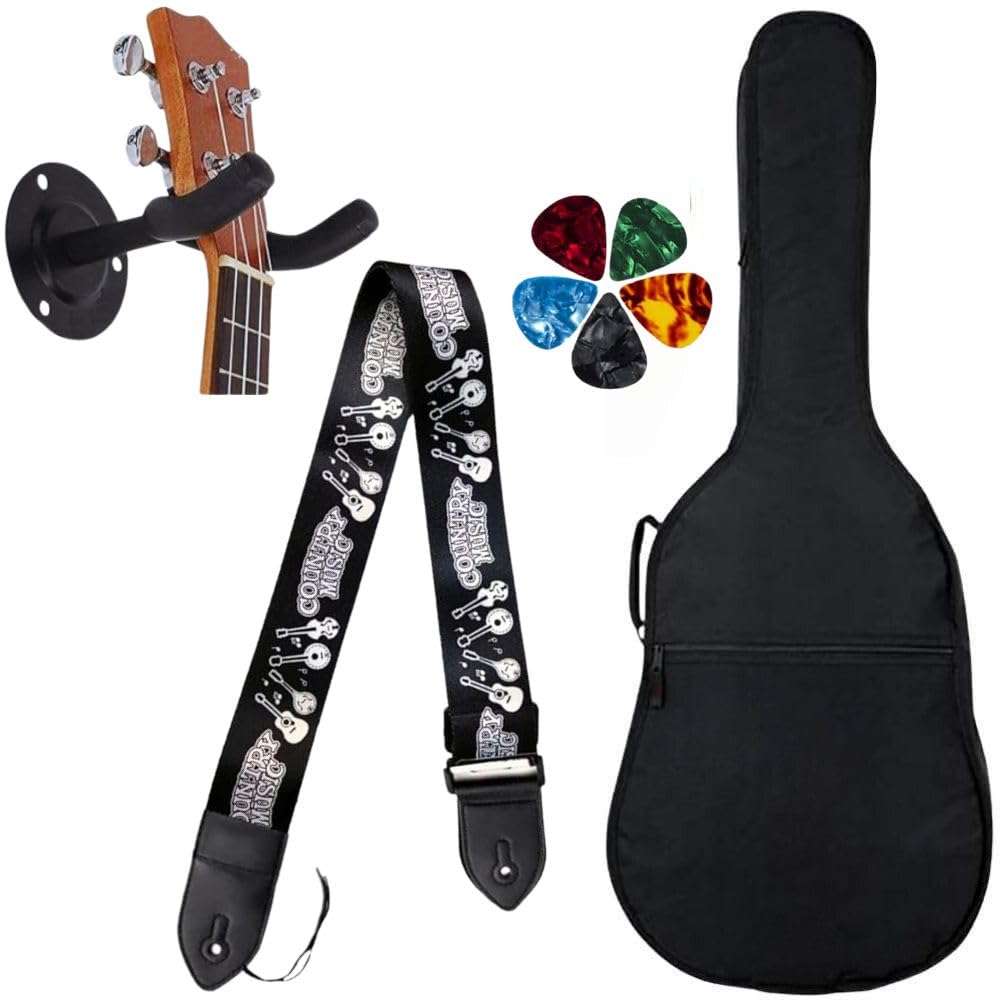 MOCKING BIRD Acoustic Guitar Bag with Foam Padding – Durable Gig Bag Cover for 38, 39, 40 & 41 Inch Guitars | Compatible with Yamaha, Kadence, Juarez & All Acoustic Guitars (Country Music)-image-45