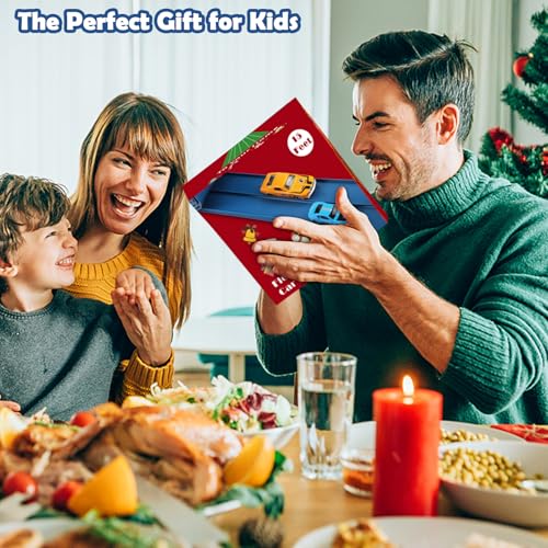 image for INKZOO Flex Tracks 15 Ft Starter Set Flexible Race Track for Kids 3+, 